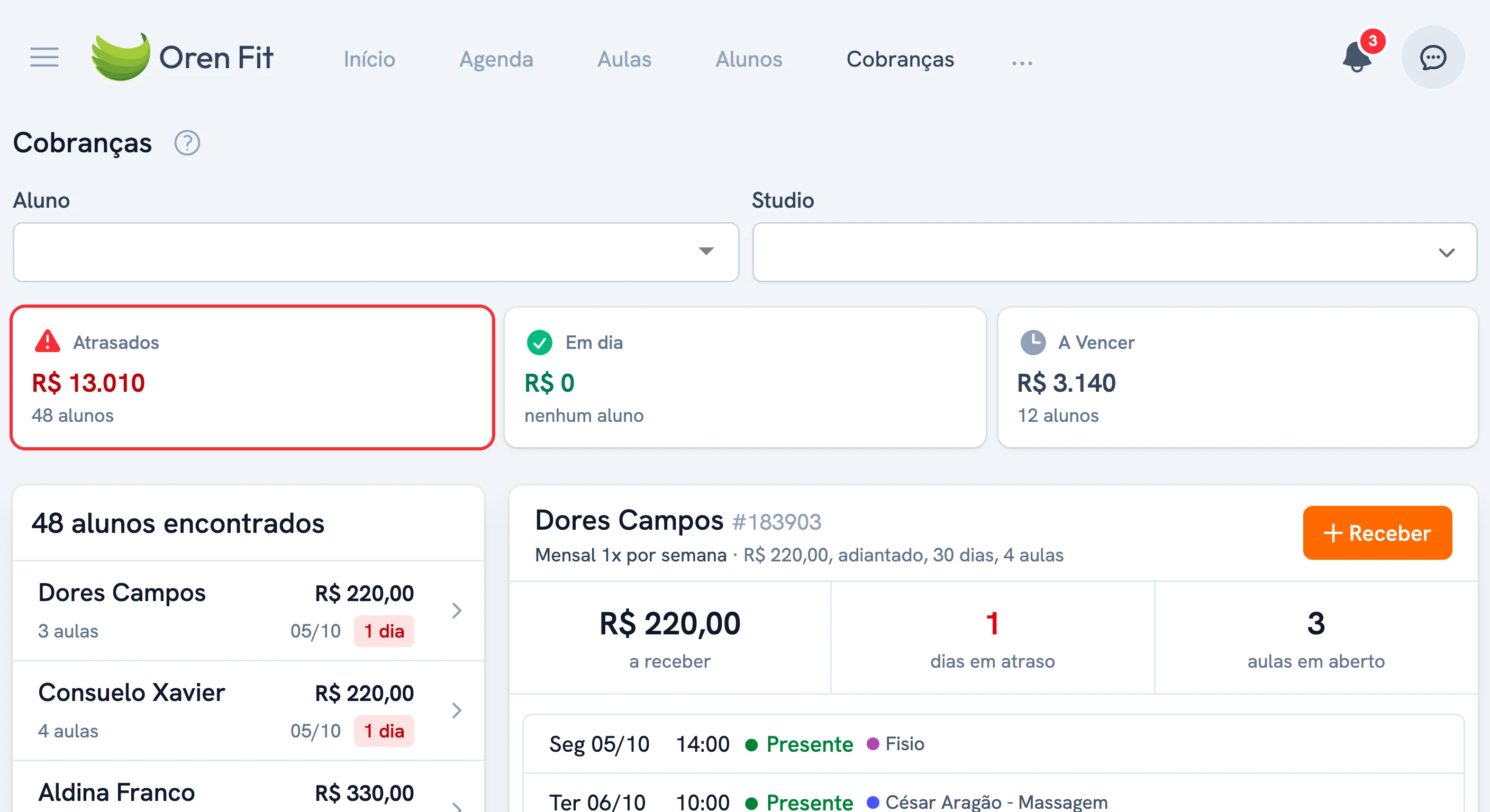 Financeiro integrado